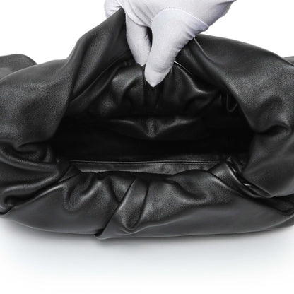 Exclusive Bottega Veneta Black Smooth Butter Calfskin Small The Shoulder Pouch — Top View