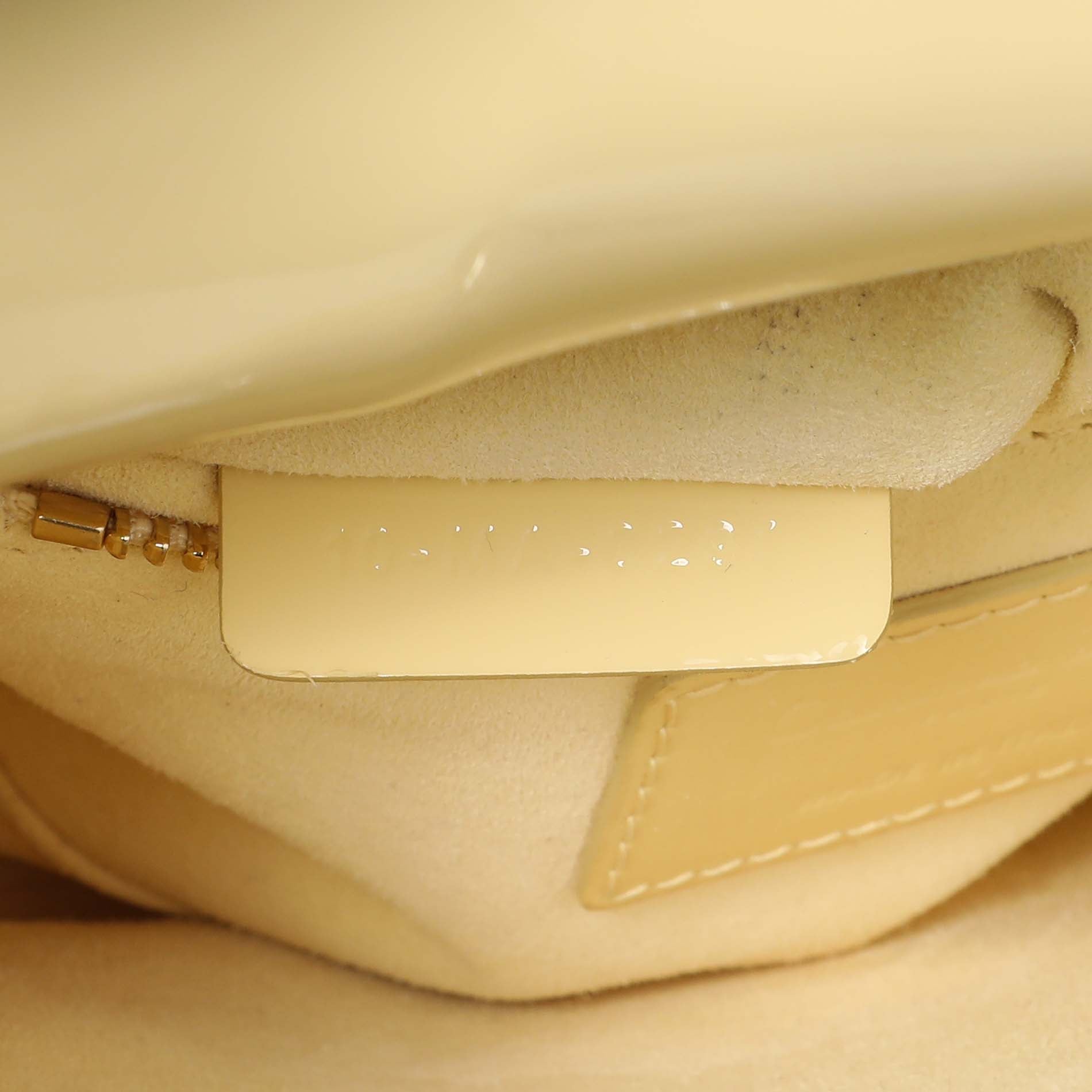 Exclusive Christian Dior Yellow Patent Cannage Mini Lady Dior — Alternate View 10