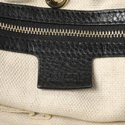 Exclusive Gucci Black Pebbled Calfskin Medium Soho Chain Shoulder Bag — Alternate View 9