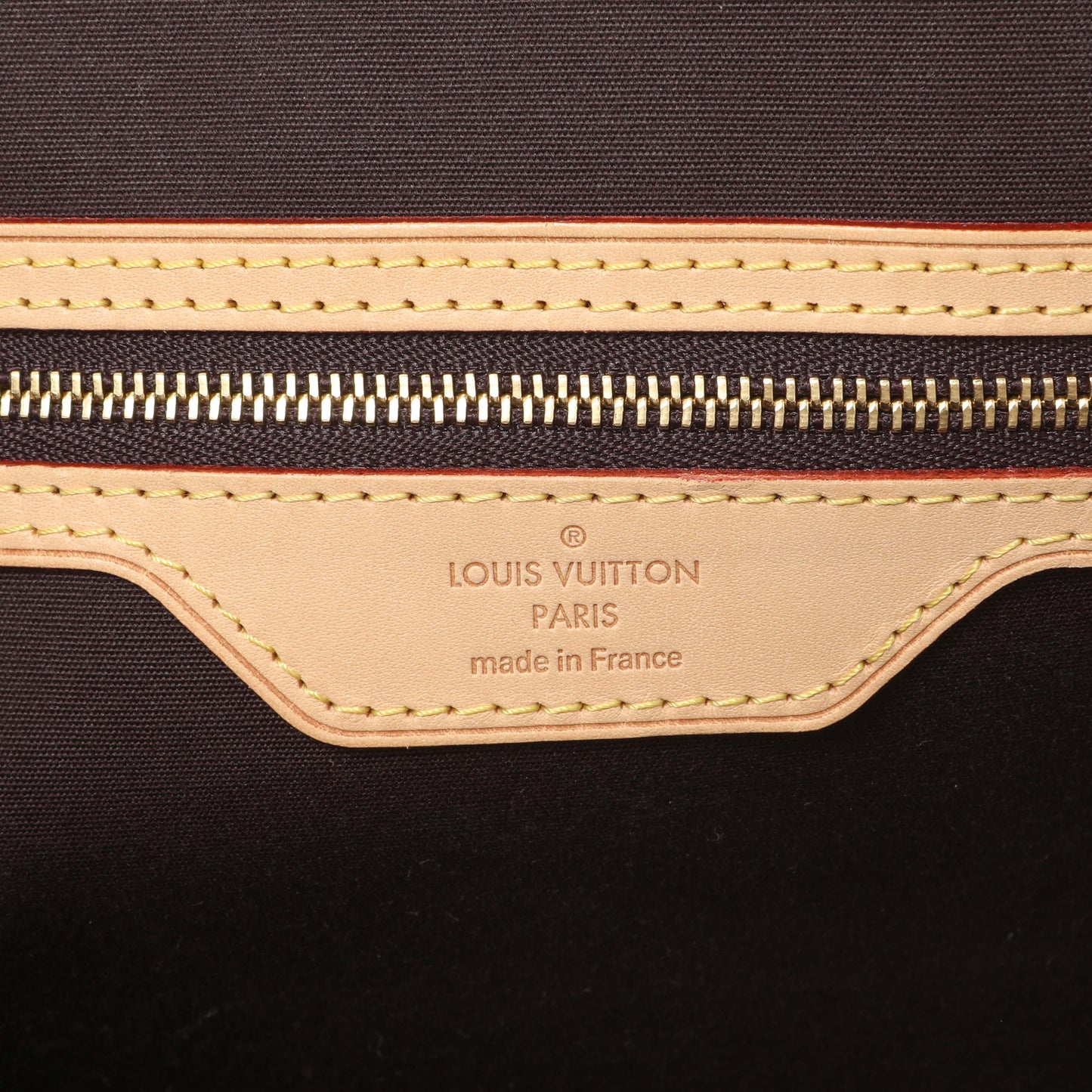 Exclusive Louis Vuitton Amarante Vernis Brea MM — Detail View