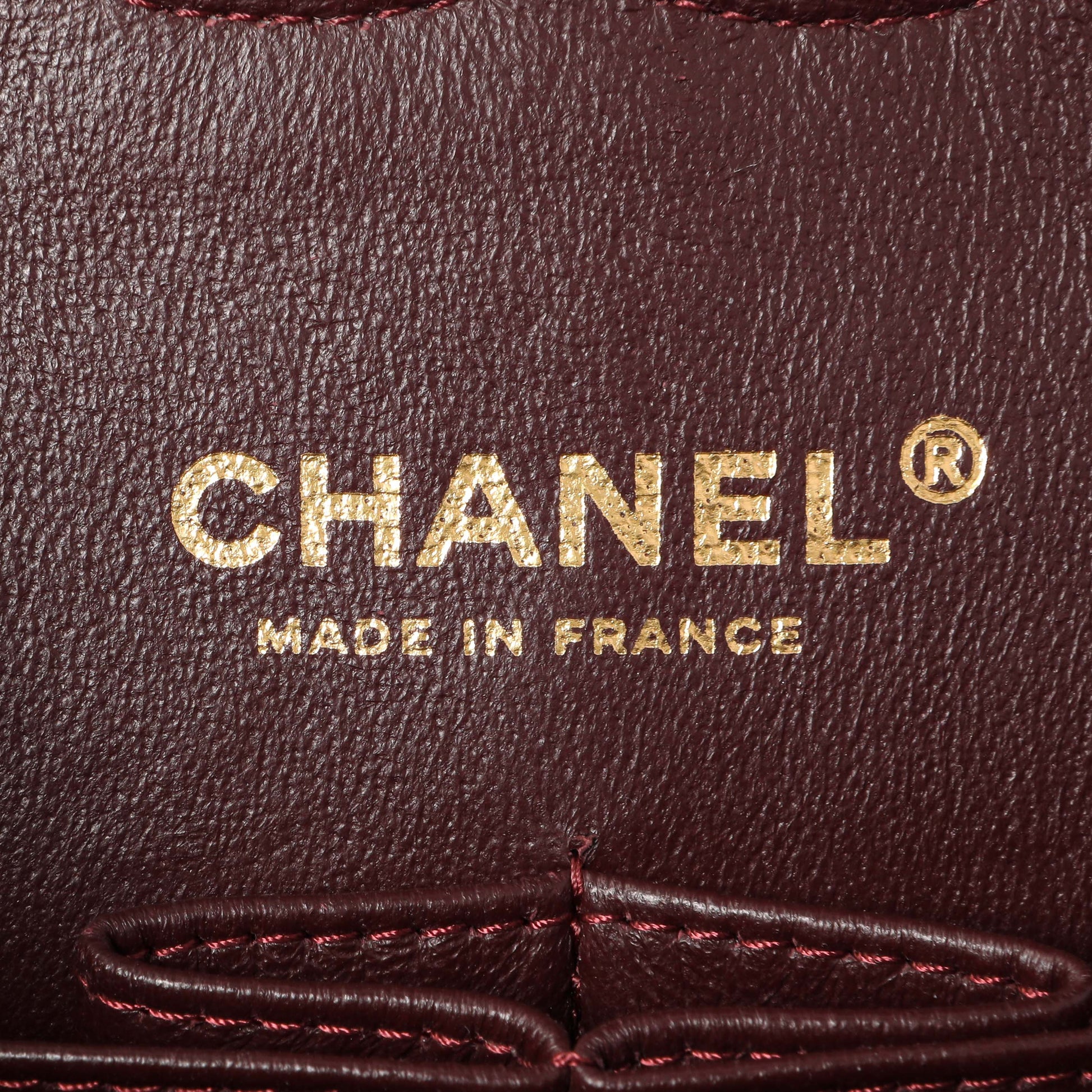 Exclusive Chanel Black Quilted Caviar Medium Classic Double Flap — Detail View