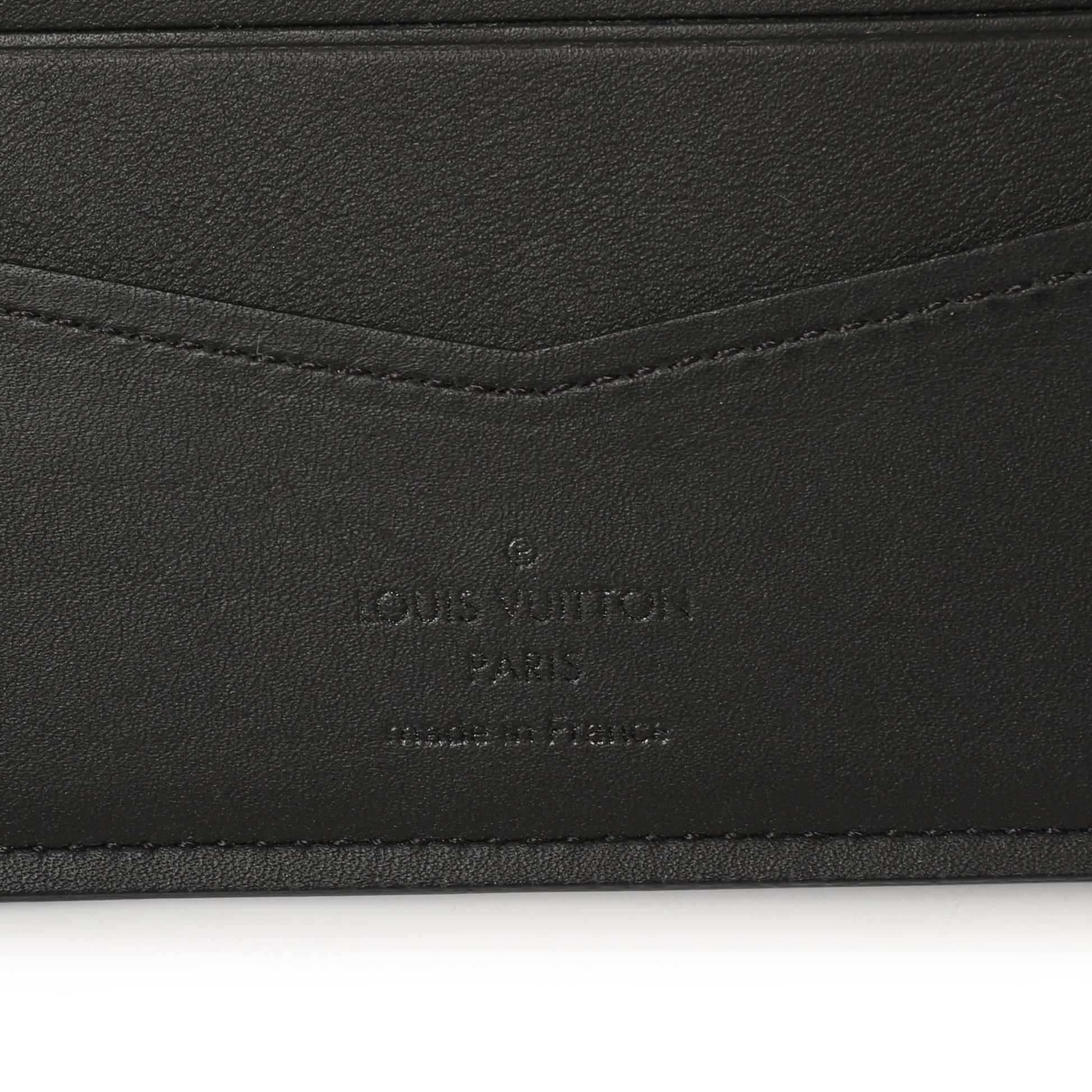 Exclusive Louis Vuitton Black Damier Infini Slender Wallet — Alternate View 13
