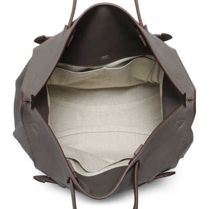 Exclusive Hermes Grey Evergrain Sac Oxer w/ Strap — Top View