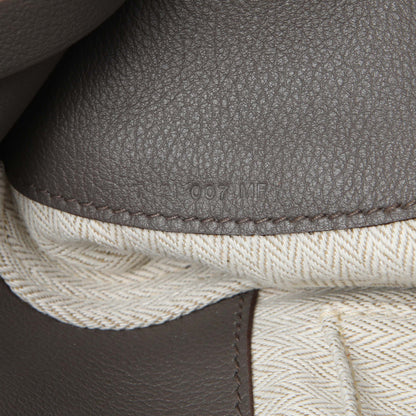 Exclusive Hermes Grey Evergrain Sac Oxer w/ Strap — Lifestyle View