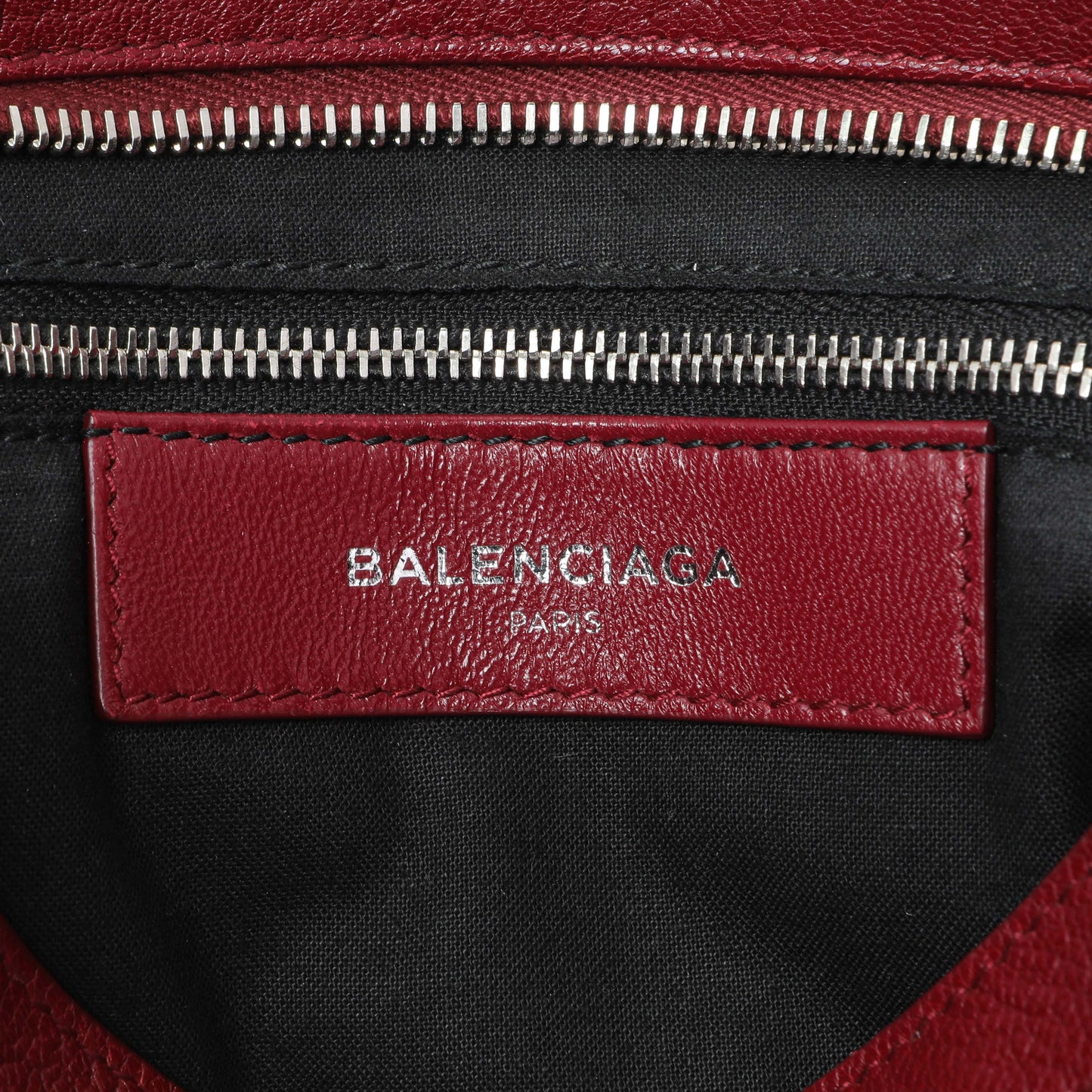 Exclusive Balenciaga Burgundy Chevre Metallic Edge Hardware S City — Alternate View 9