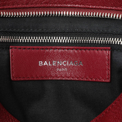 Exclusive Balenciaga Burgundy Chevre Metallic Edge Hardware S City — Alternate View 9