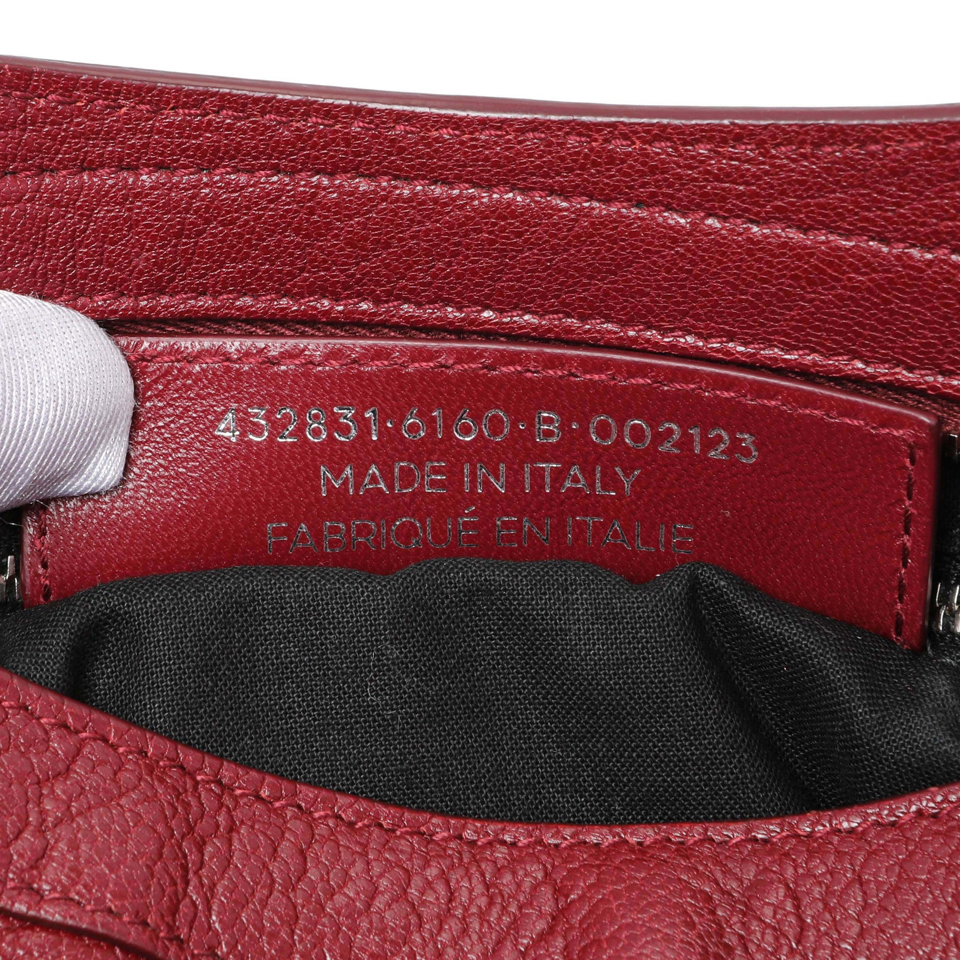 Exclusive Balenciaga Burgundy Chevre Metallic Edge Hardware S City — Alternate View 10