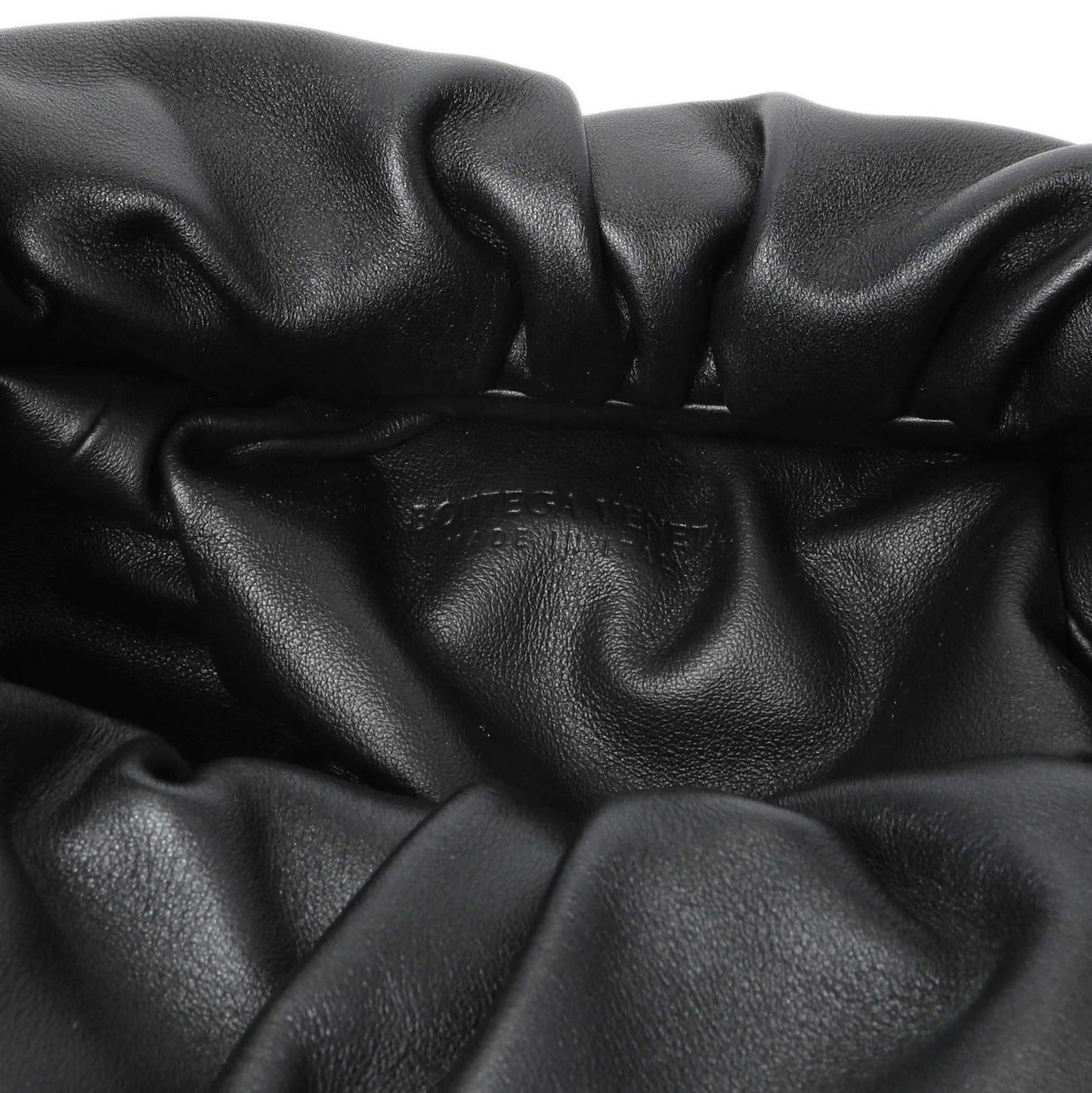 Exclusive Bottega Veneta Black Smooth Butter Calfskin Small The Shoulder Pouch — Detail View