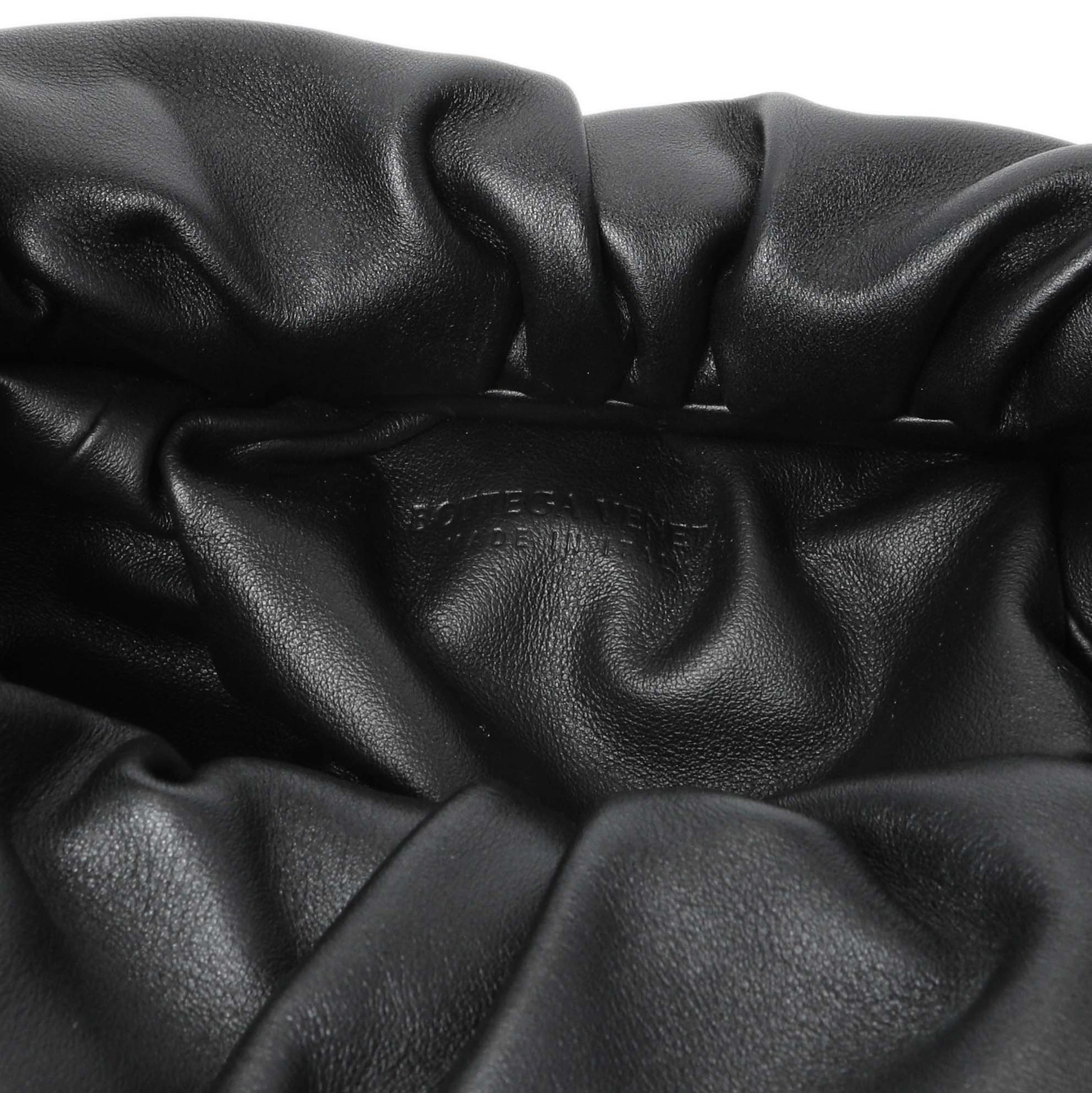 Exclusive Bottega Veneta Black Smooth Butter Calfskin Small The Shoulder Pouch — Detail View