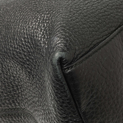 Exclusive Gucci Black Pebbled Calfskin Medium Soho Chain Shoulder Bag — Lifestyle View