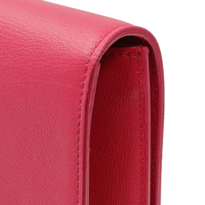 Exclusive Saint Laurent Lipstick Fuchsia Calfskin Monogram Large Belle De Jour Clutch — Alternate View 12