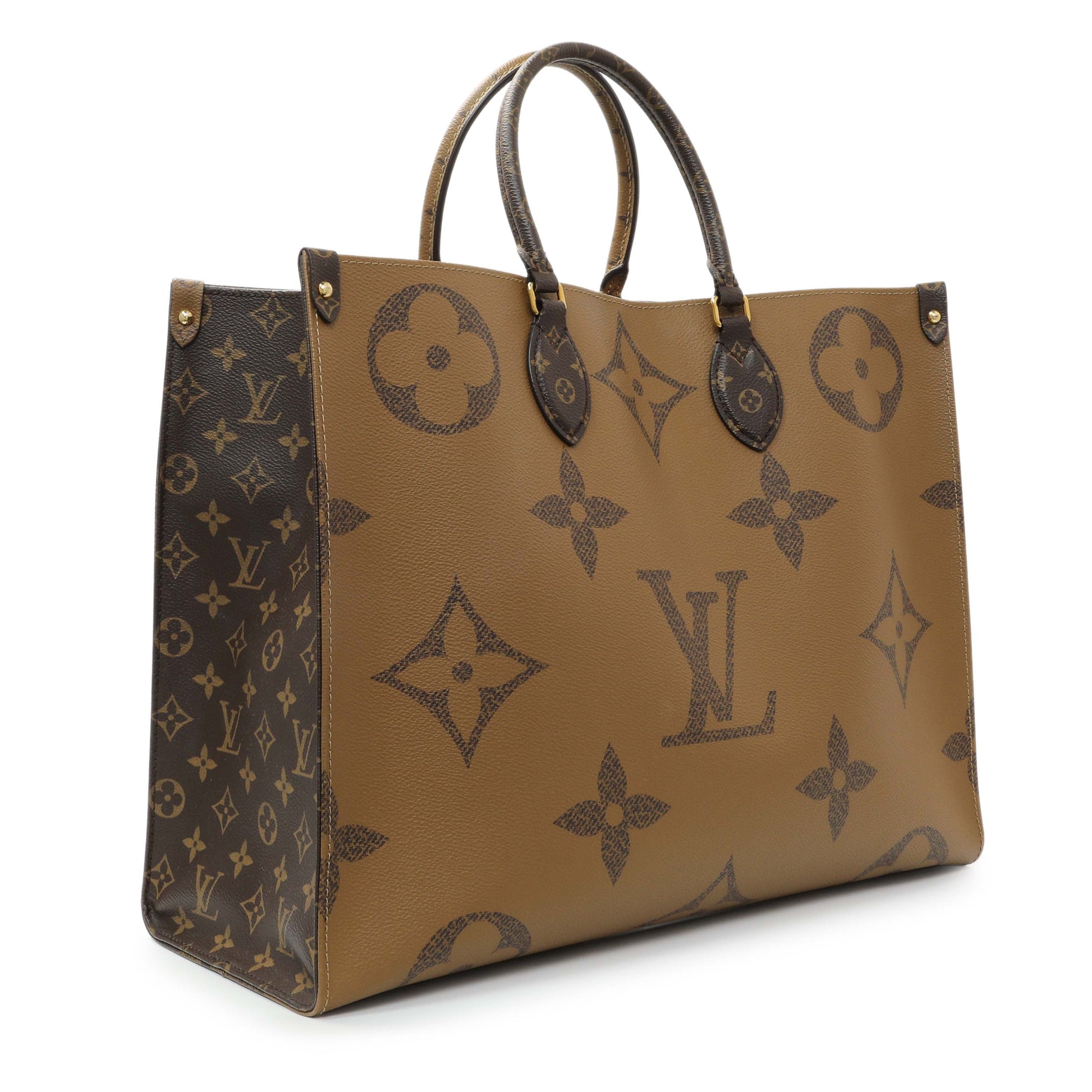 Exclusive Louis Vuitton Reverse Monogram Giant Onthego GM — Side View