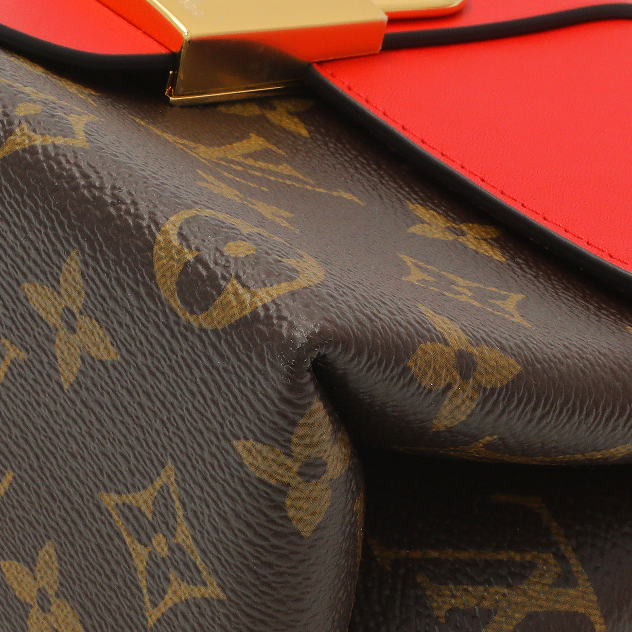 Exclusive Louis Vuitton Monogram Coquelicot Locky BB — Detail View