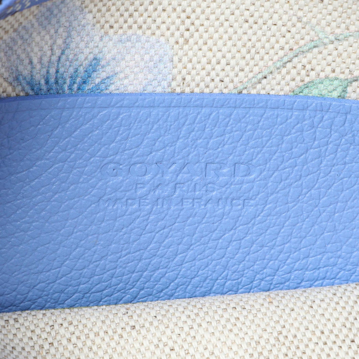 Exclusive Goyard Blue Goyardine Plumet Wallet Clutch — Detail View