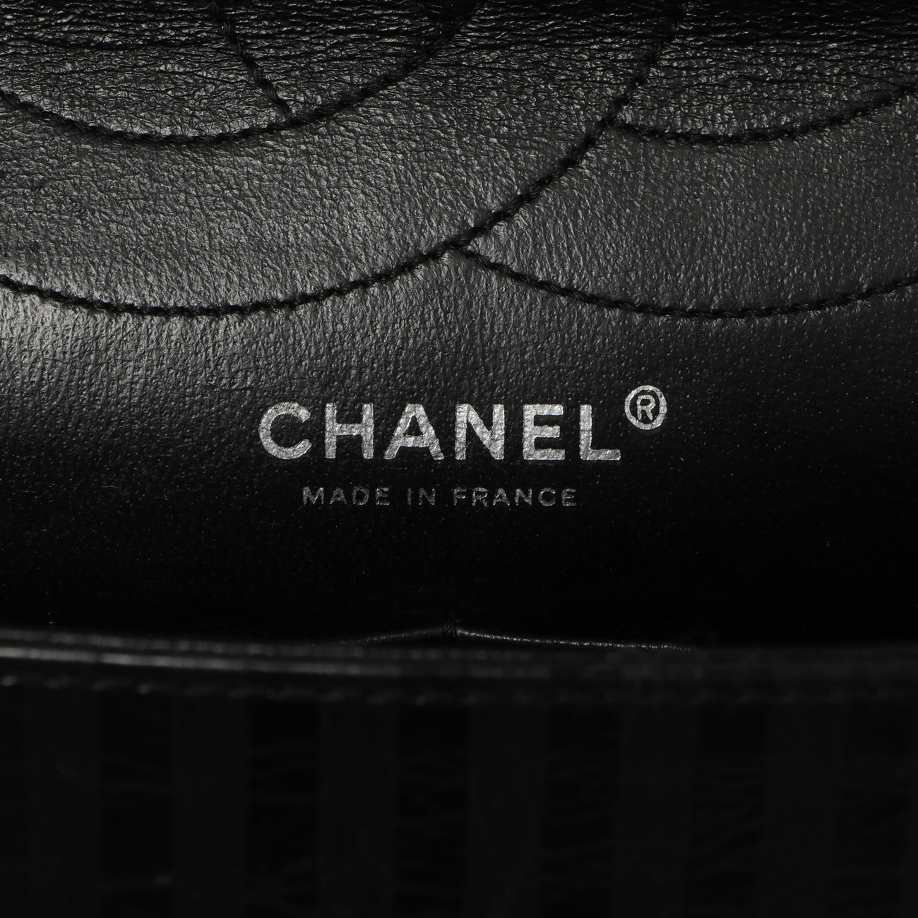 Exclusive Chanel Black Metallic Striped 2.55 Reissue Double Flap 227 — Alternate View 10