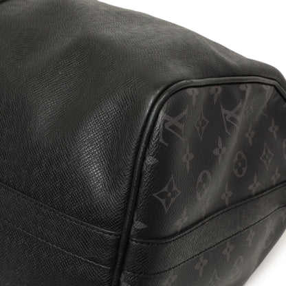 Exclusive Louis Vuitton Black Taigarama Keepall Bandouliere 50 — Detail View