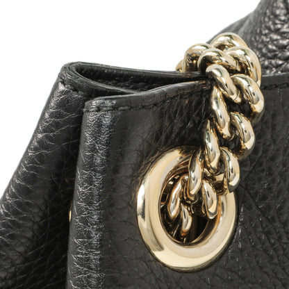 Exclusive Gucci Black Pebbled Calfskin Medium Soho Chain Shoulder Bag — Alternate View 11