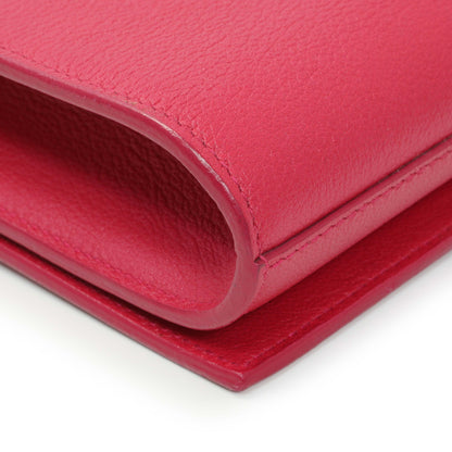 Exclusive Saint Laurent Lipstick Fuchsia Calfskin Monogram Large Belle De Jour Clutch — Alternate View 7