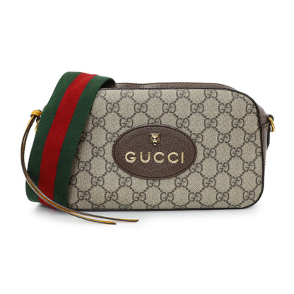 Exclusive Gucci GG Supreme Monogram Web Neo Vintage Shoulder Bag — Front View