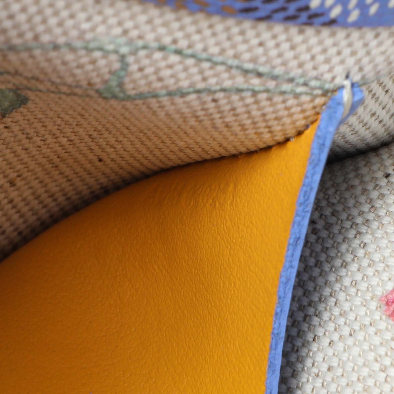 Exclusive Goyard Blue Goyardine Plumet Wallet Clutch — Lifestyle View