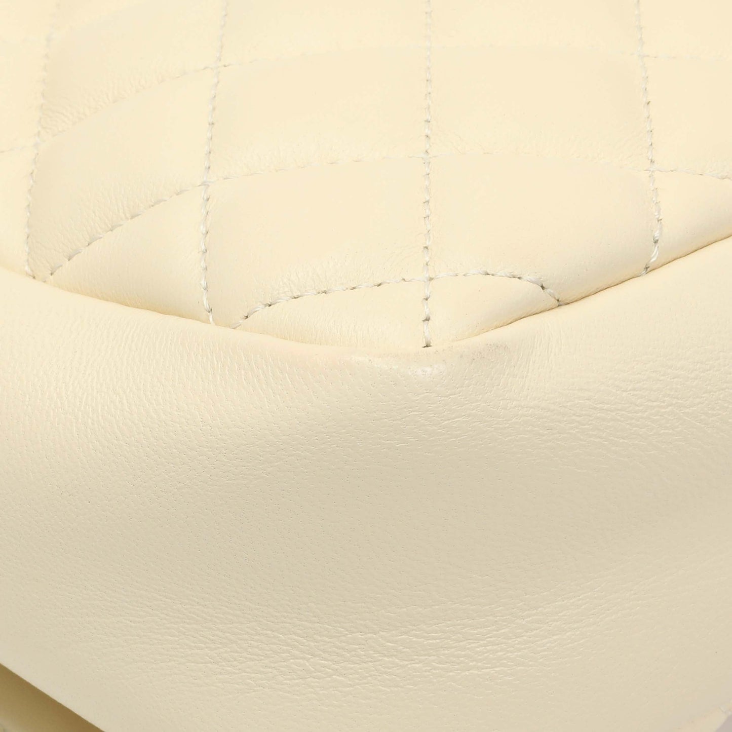 Exclusive Versace White Nappa Quilted La Medusa Chain Crossbody — Lifestyle View