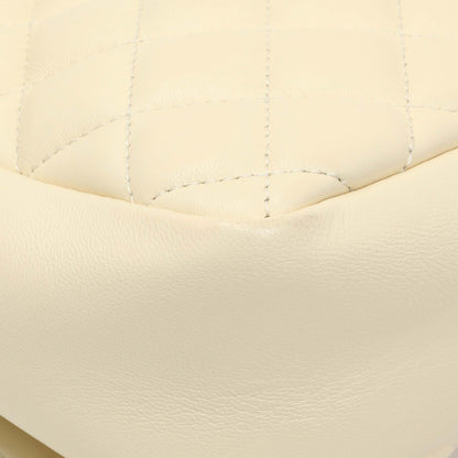 Exclusive Versace White Nappa Quilted La Medusa Chain Crossbody — Lifestyle View