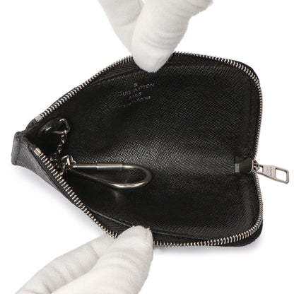 Exclusive Louis Vuitton Damier Graphite 4 Key Holder — Back View