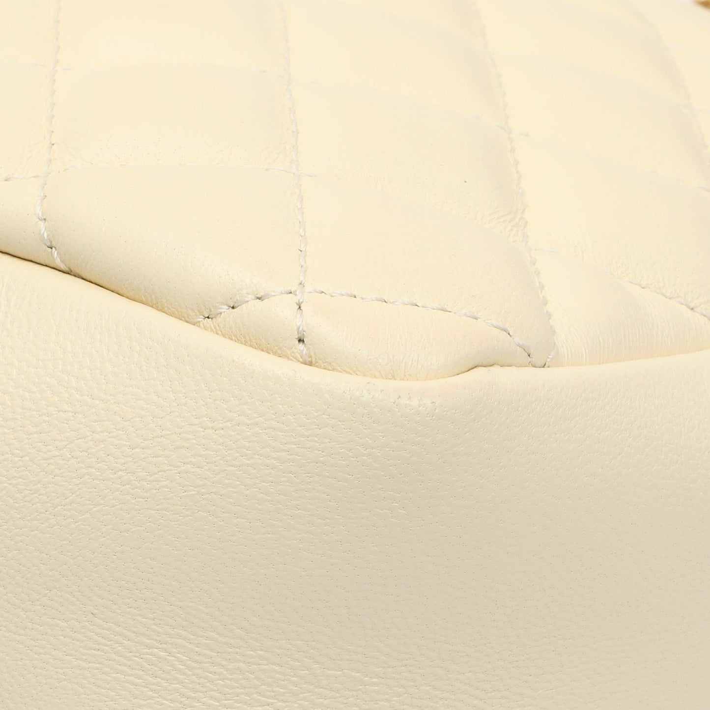 Exclusive Versace White Nappa Quilted La Medusa Chain Crossbody — Alternate View 7