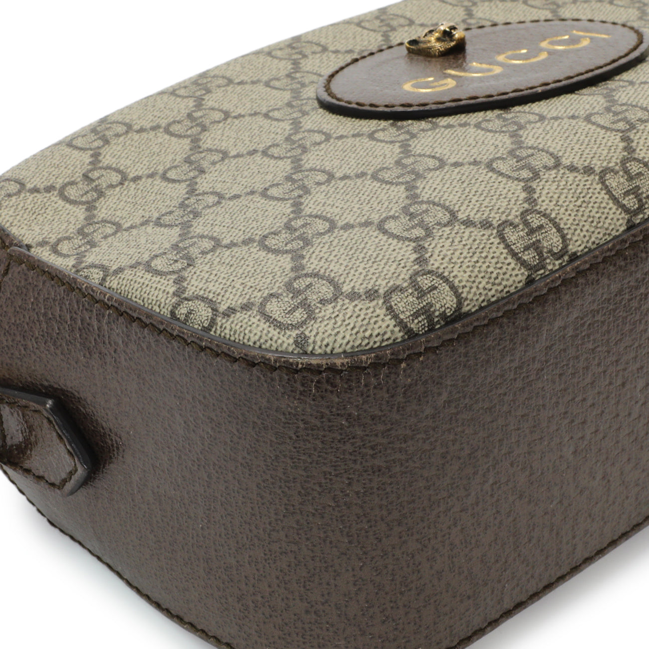 Exclusive Gucci GG Supreme Monogram Web Neo Vintage Shoulder Bag — Top View