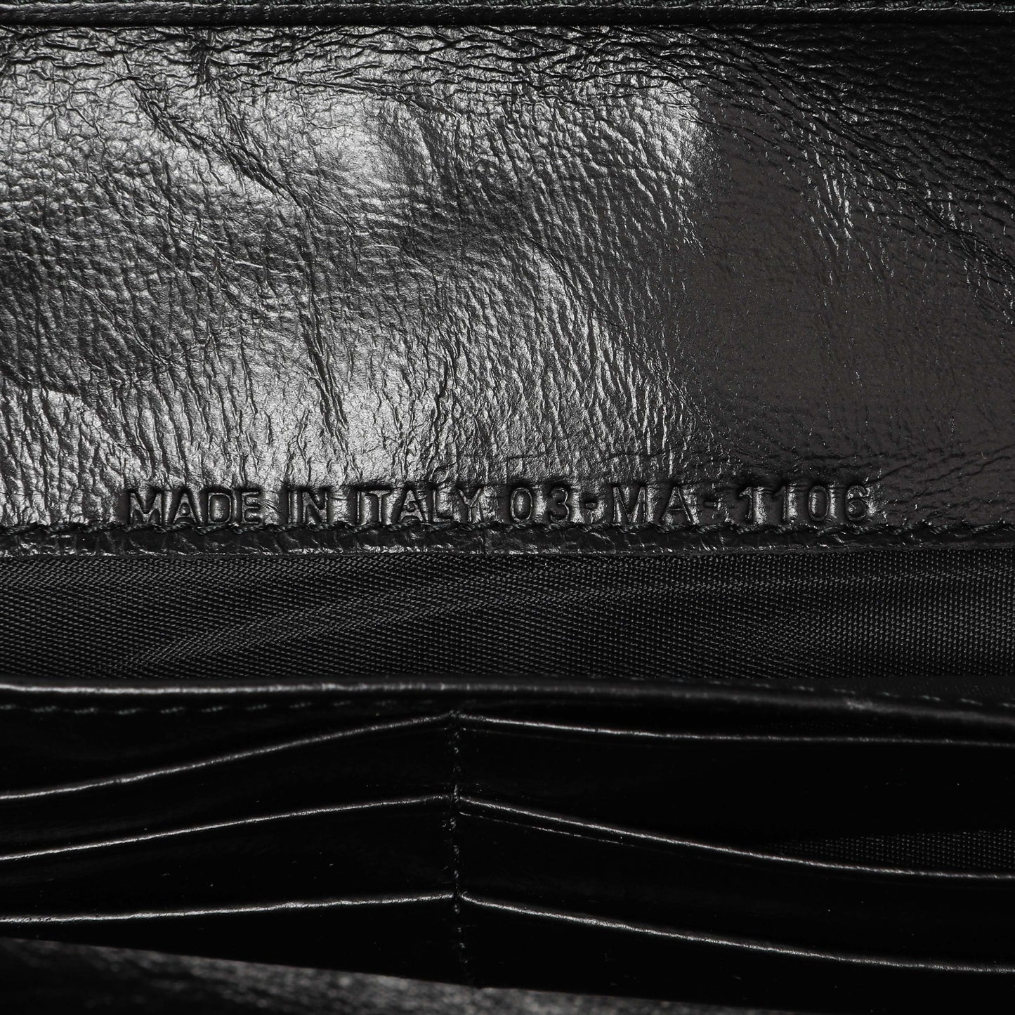 Exclusive Christian Dior Black Patent Diorama Croisiere Chain Wallet — Lifestyle View