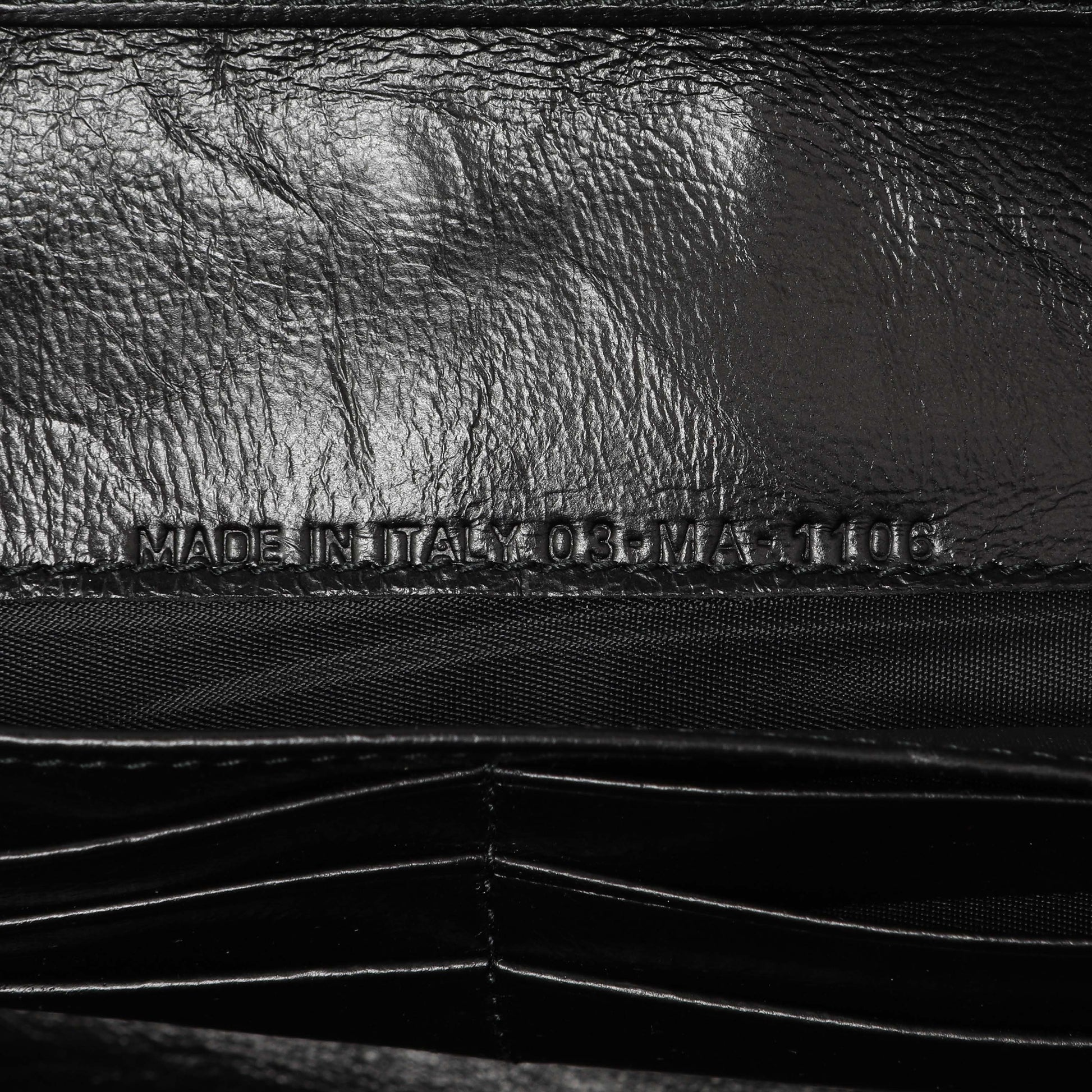 Exclusive Christian Dior Black Patent Diorama Croisiere Chain Wallet — Lifestyle View