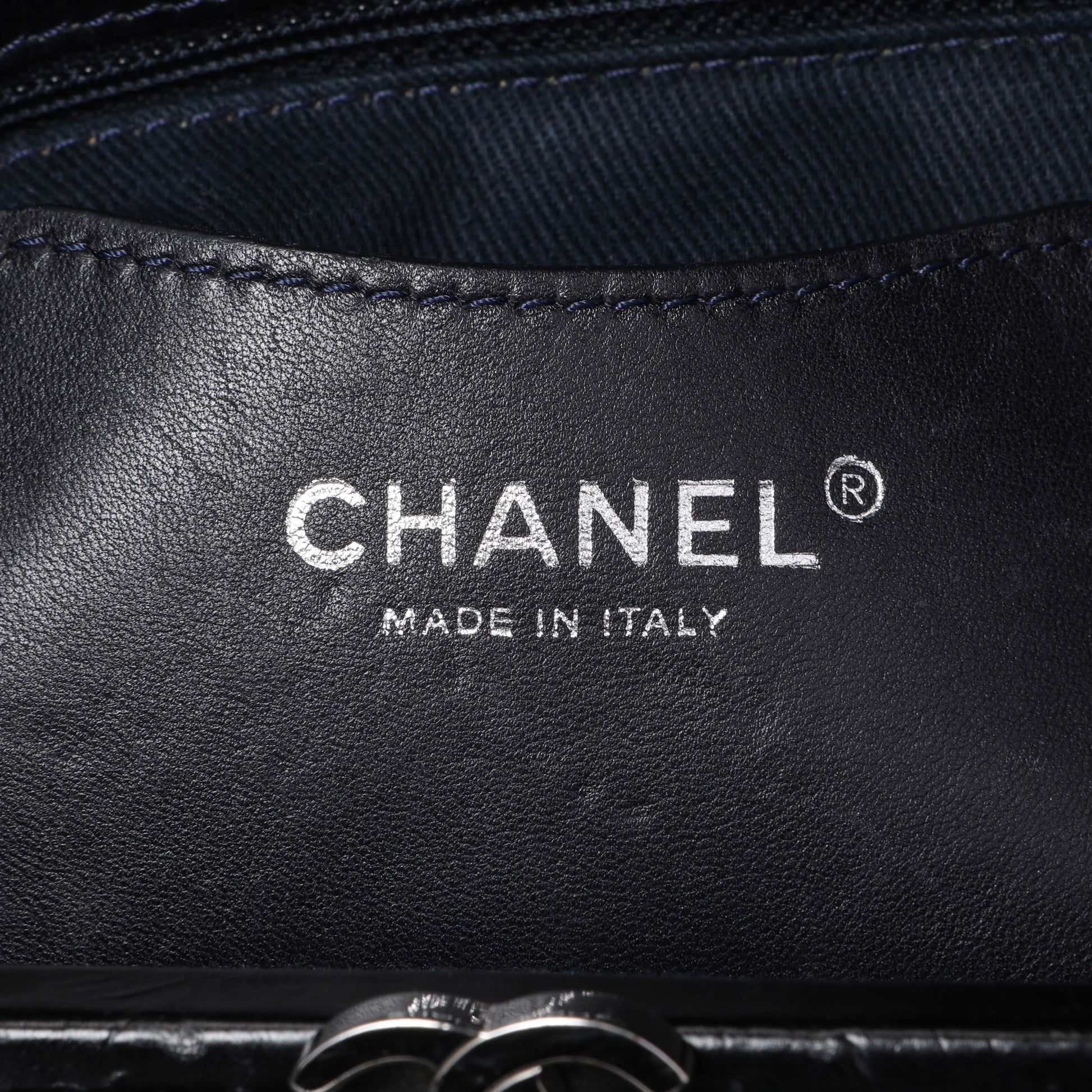 Exclusive Chanel Glazed Calfskin Quilted Large Mademoiselle Bowling Bag — Alternate View 9