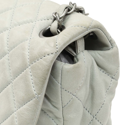 Exclusive Chanel Grey Quilted Iridescent Calfskin Leather Chic Quilt Flap Bag — Alternate View 11