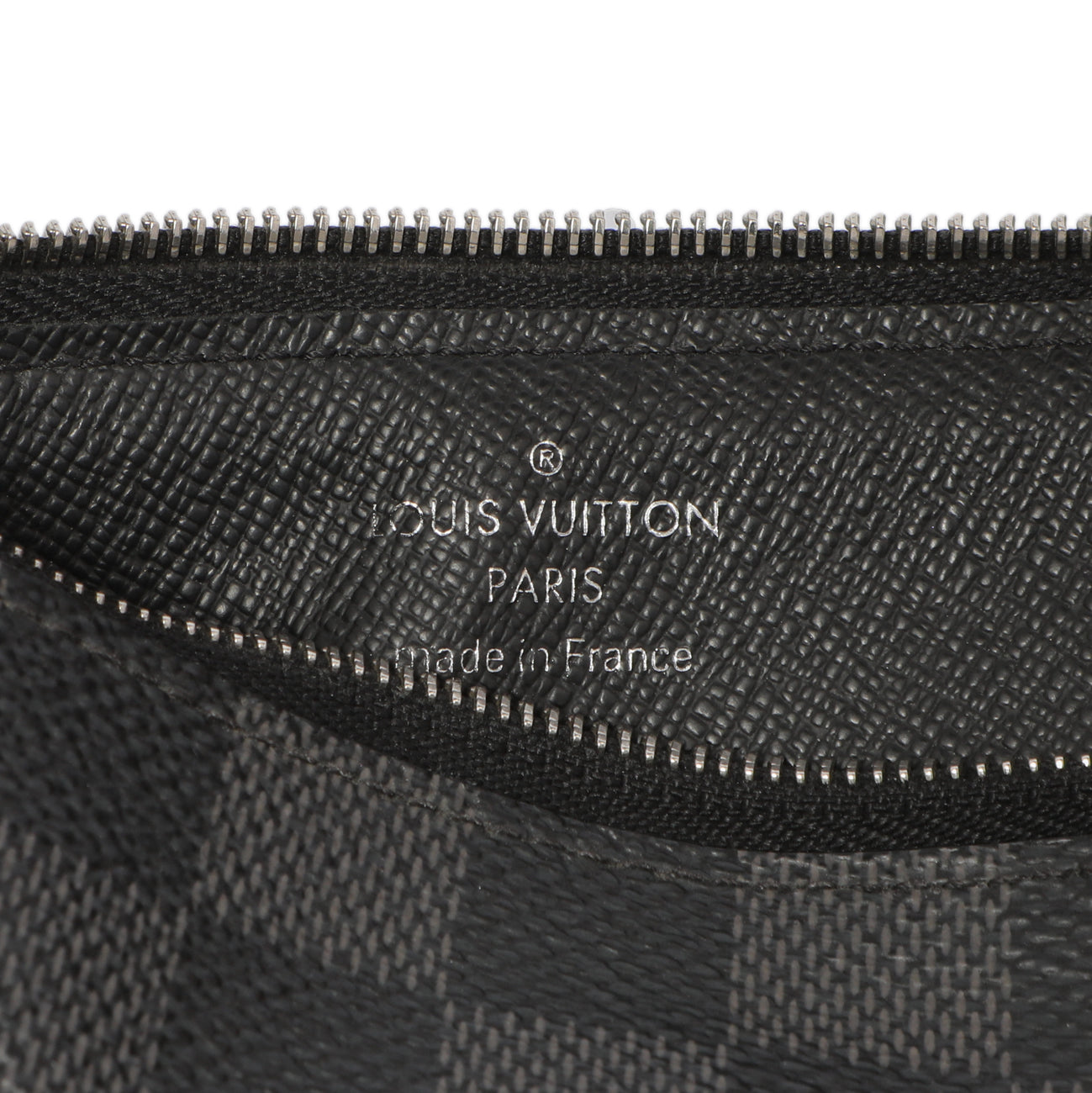 Exclusive Louis Vuitton Damier Graphite 4 Key Holder — Top View