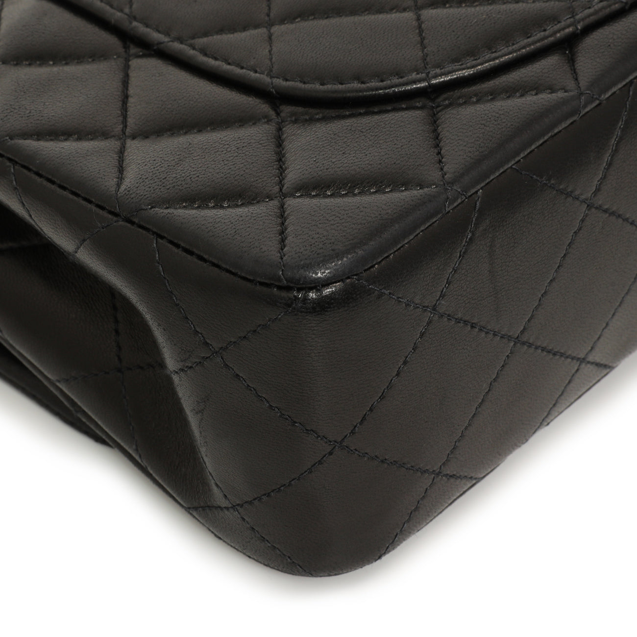 Exclusive Chanel Vintage Black Quilted Lambskin Small Double Flap — Alternate View 9