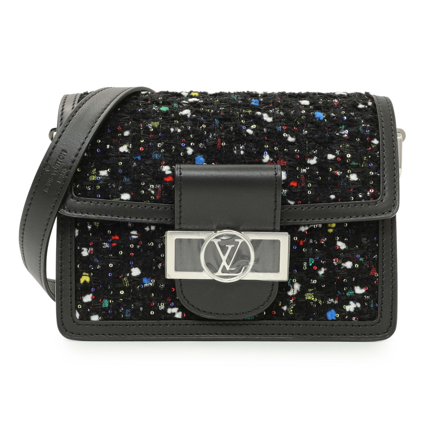 Exclusive Louis Vuitton Tweed Mini Dauphine — Front View