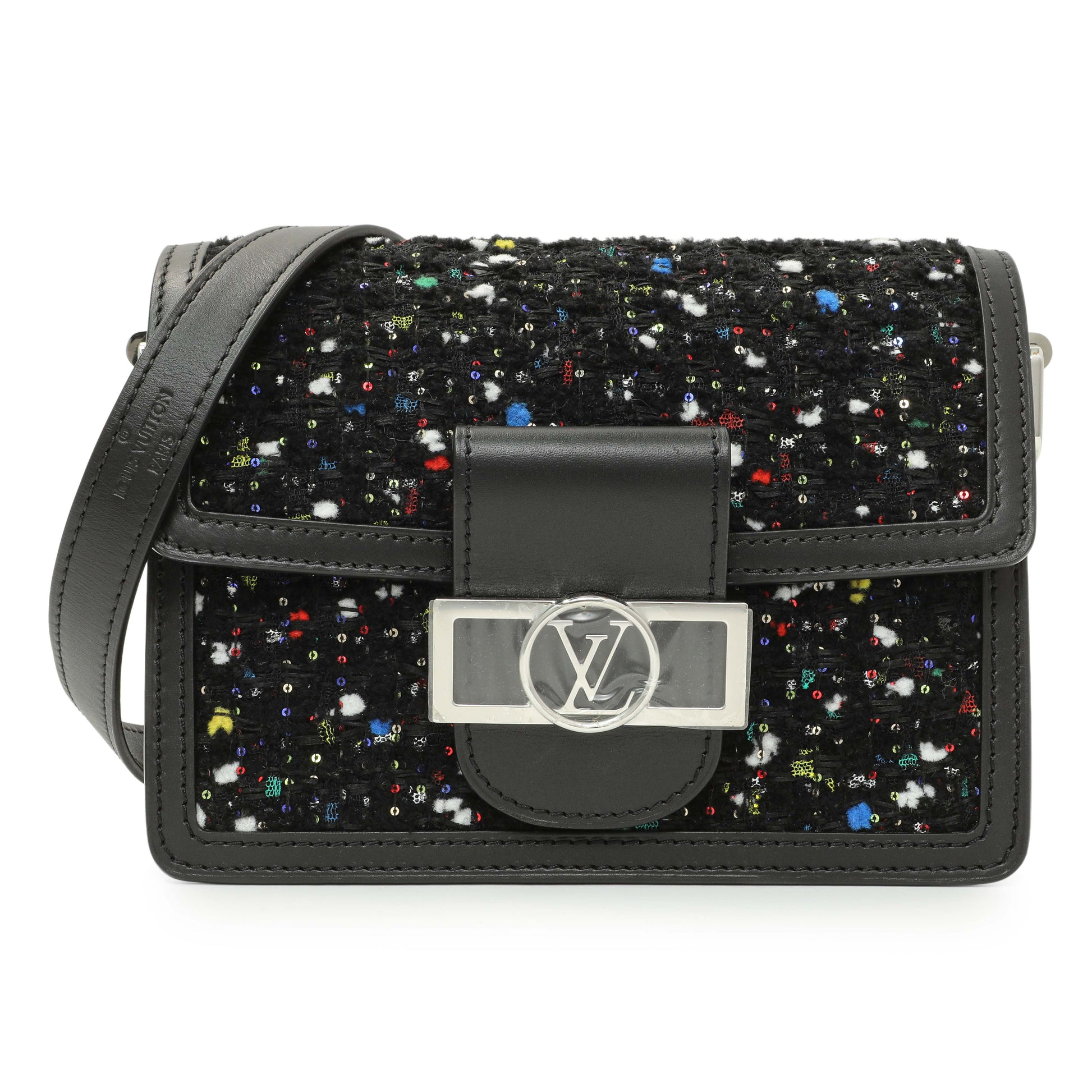 Exclusive Louis Vuitton Tweed Mini Dauphine — Front View