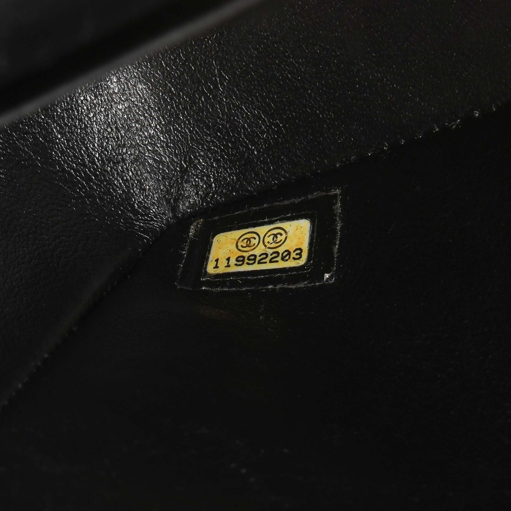 Exclusive Chanel Black Quilted Caviar Medium Classic Double Flap — Alternate View 10