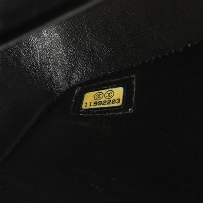 Exclusive Chanel Black Quilted Caviar Medium Classic Double Flap — Alternate View 10