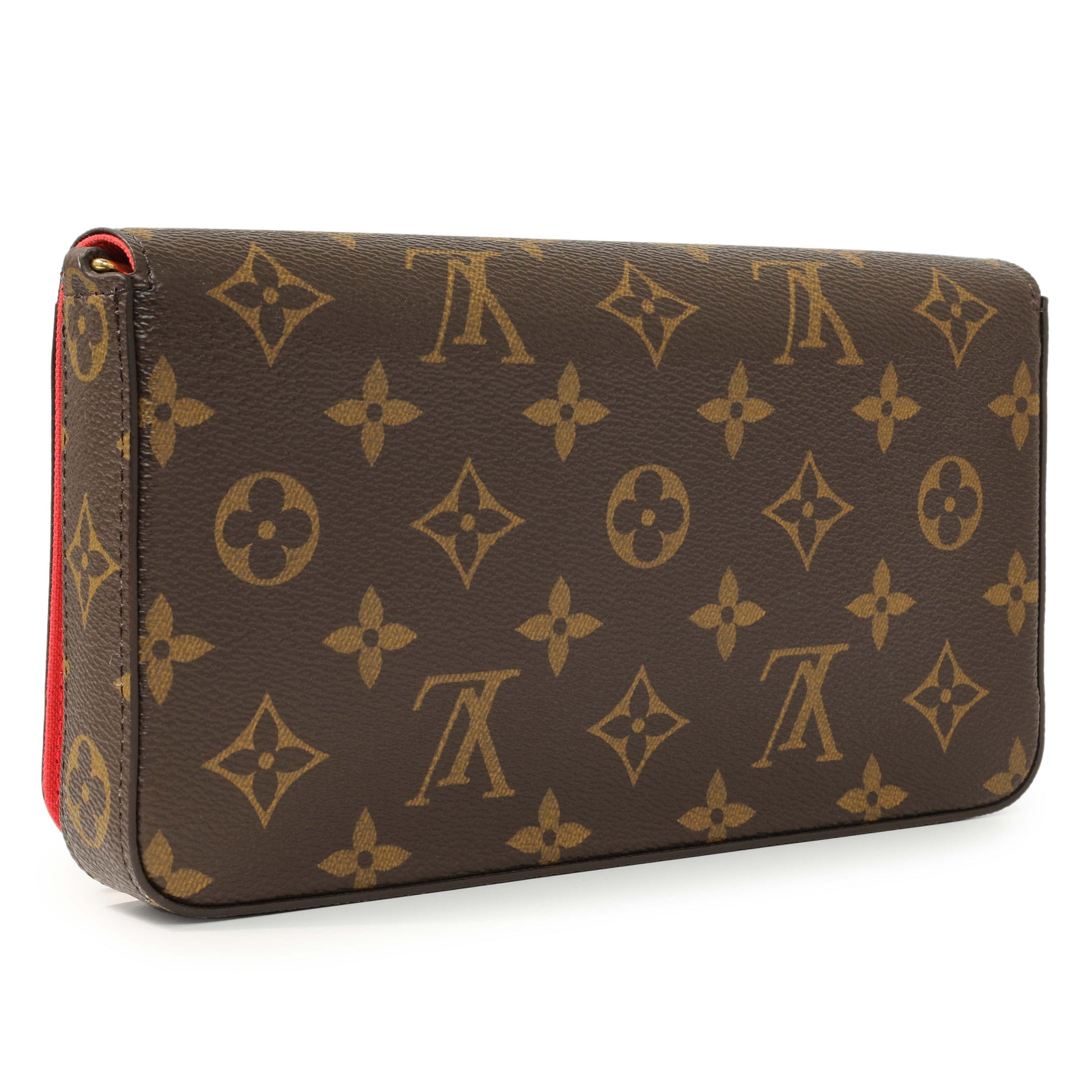 Exclusive Louis Vuitton Monogram 2022 Christmas Animation China Chengdu Pochette Felicie Chain Wallet — Back View
