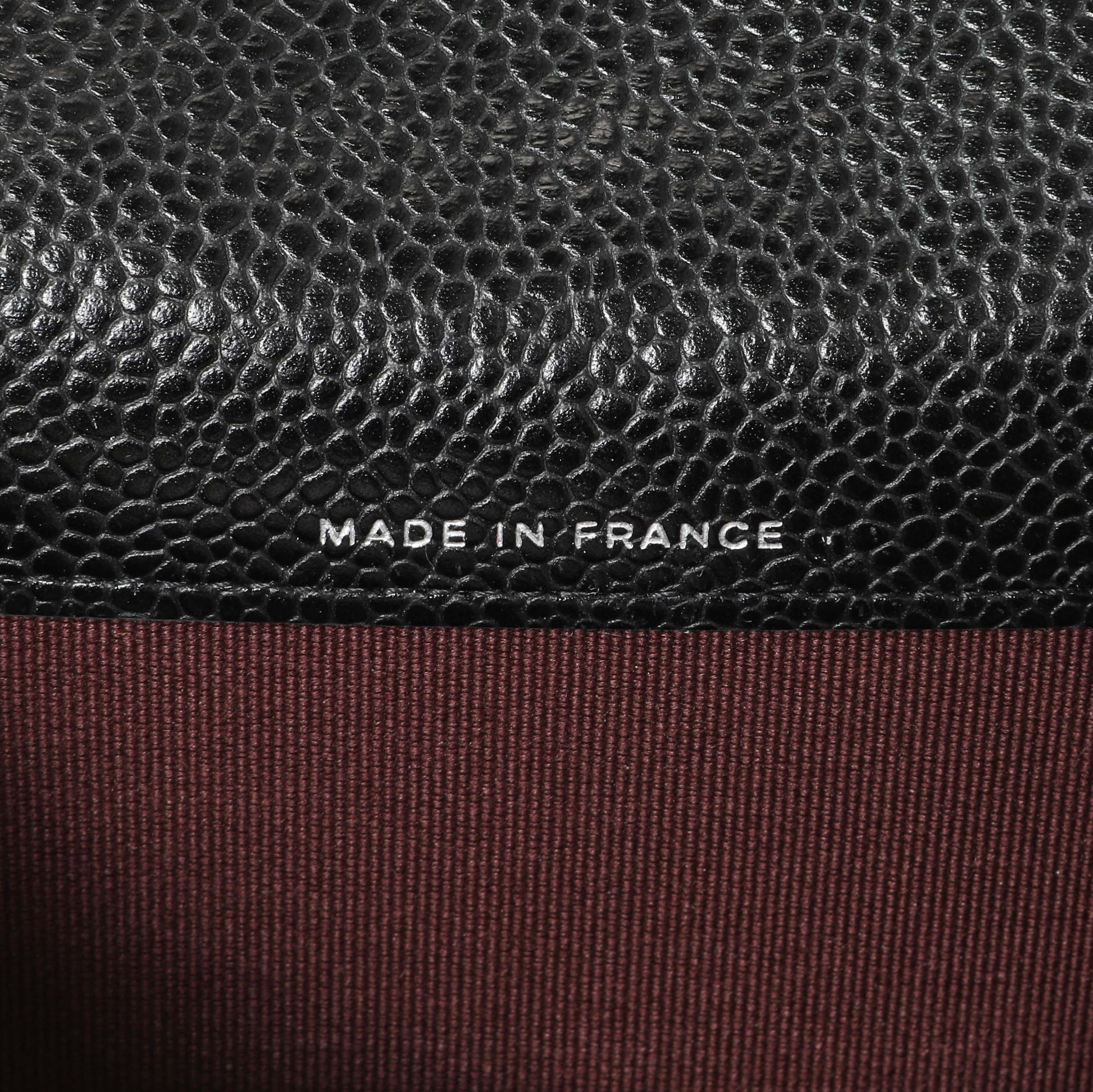 Exclusive Chanel Black Quilted Caviar Flap Card Holder — Lifestyle View