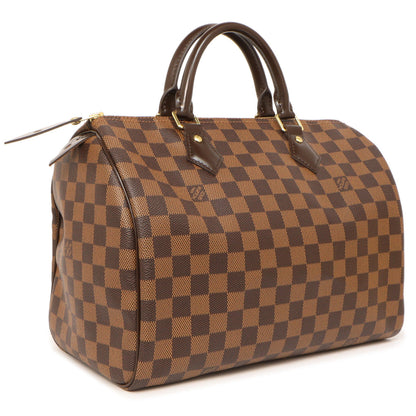 Exclusive Louis Vuitton Damier  Ebene Speedy 30 — Side View