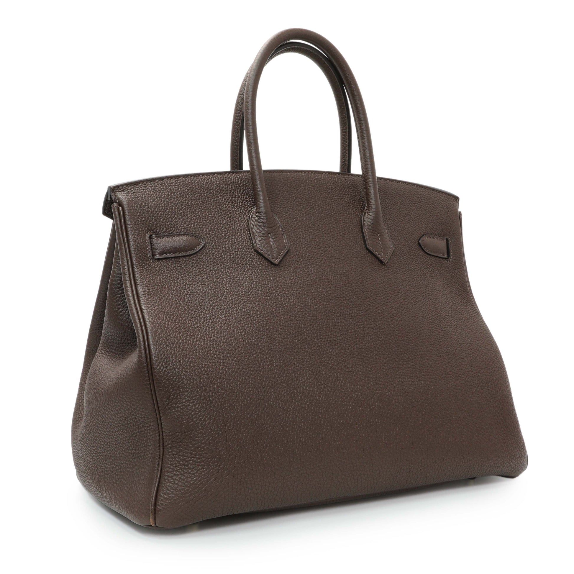Exclusive Hermes Cacao Togo Birkin 35 GHW — Side View