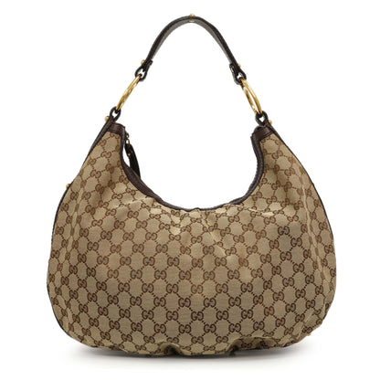 Exclusive Gucci Monogram Medium Interlocking GG Hobo — Front View