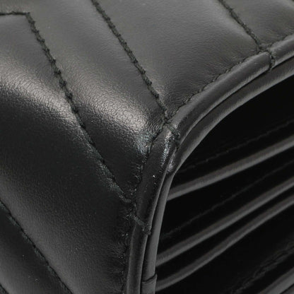 Exclusive Gucci Black Calfskin Matelasse GG Marmont Chain Wallet — Alternate View 7