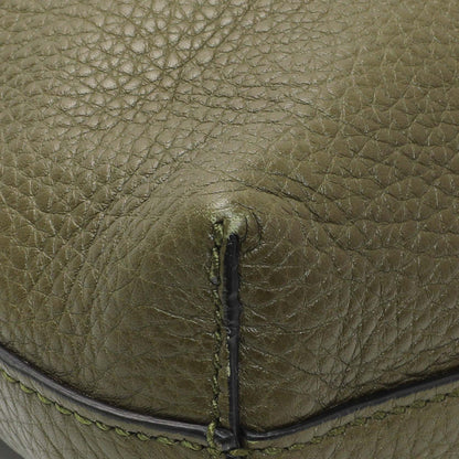 Exclusive Gucci Green Pebbled Calfskin Medium Soho Messenger Bag — Lifestyle View
