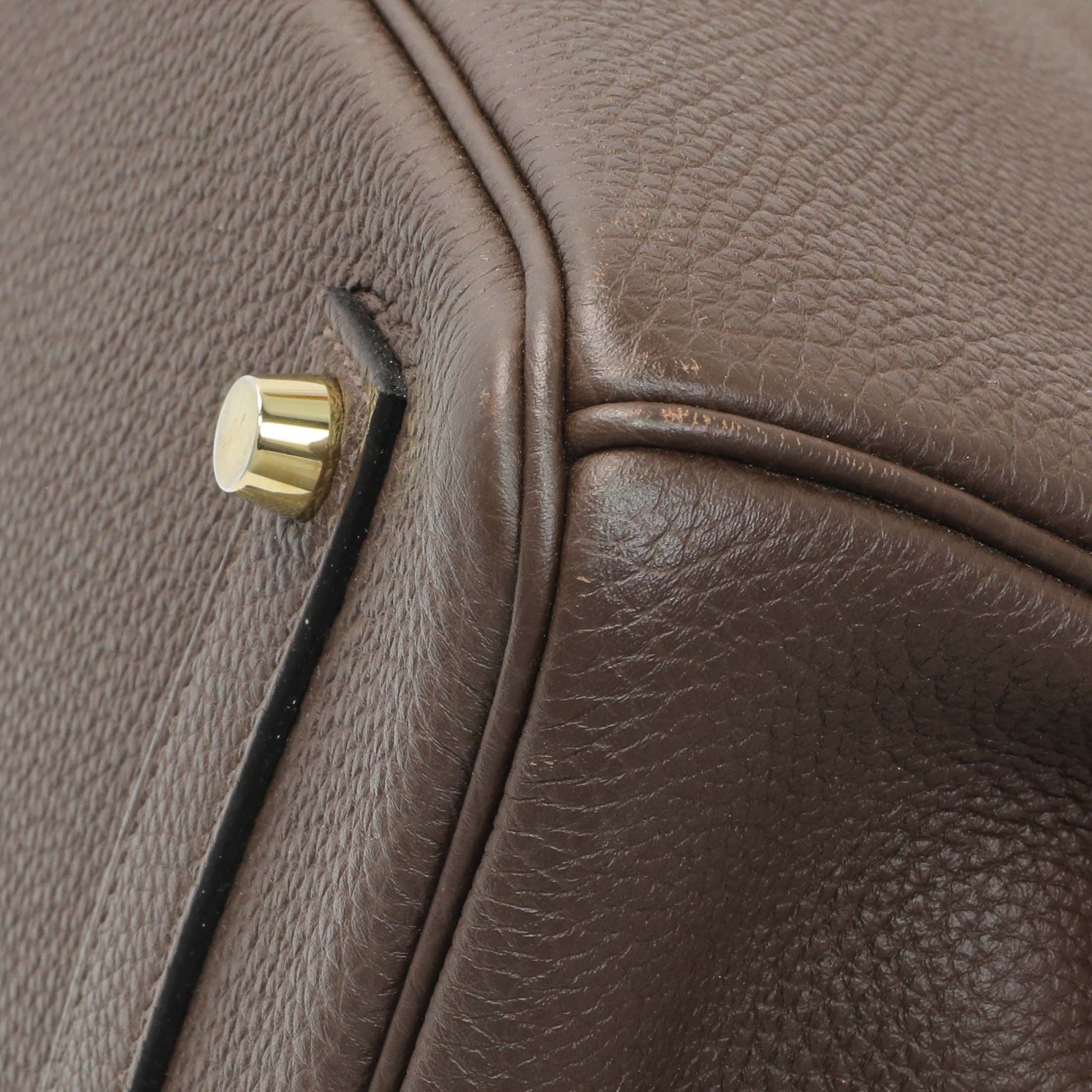 Exclusive Hermes Cacao Togo Birkin 35 GHW — Alternate View 7