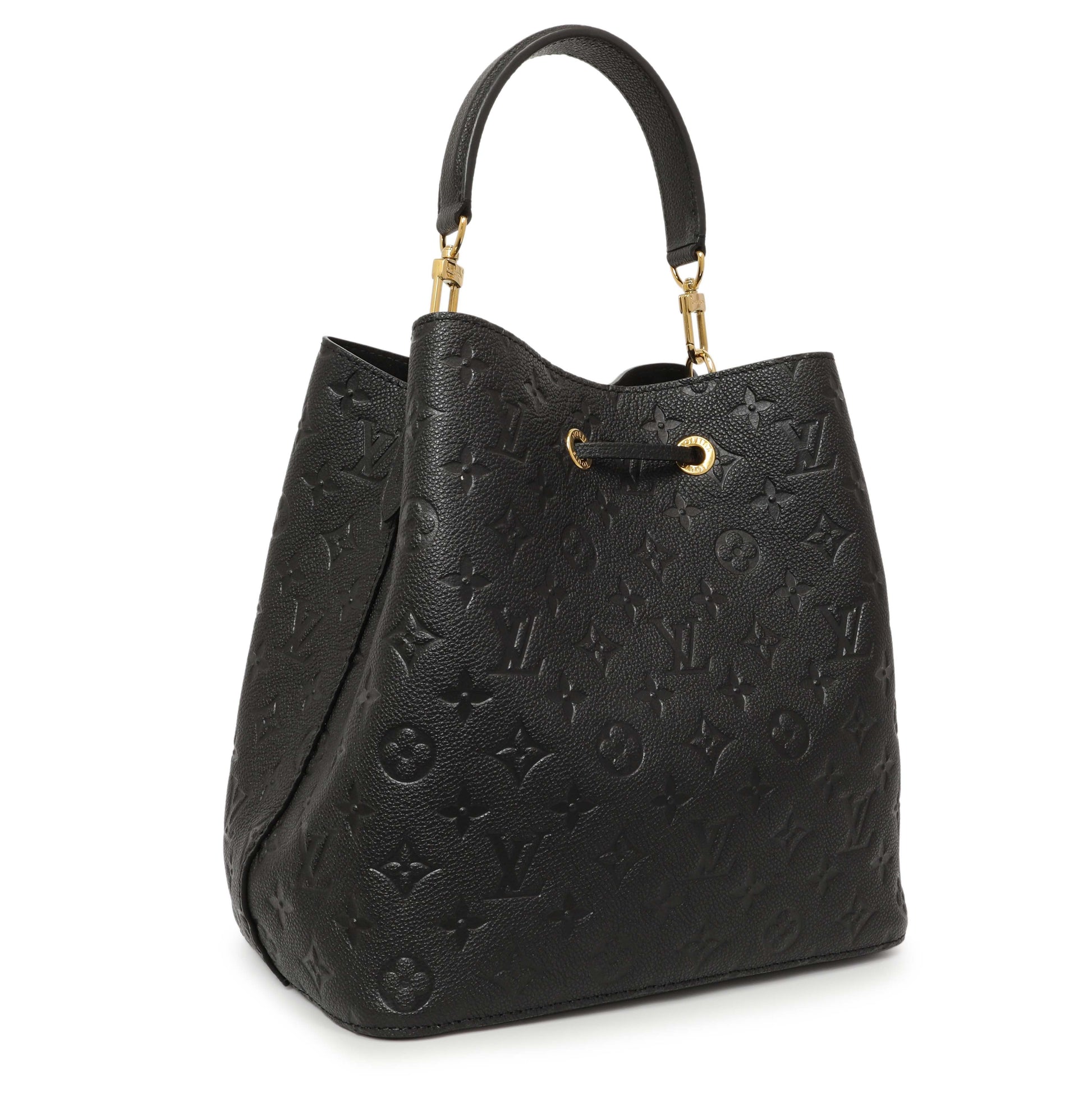 Exclusive Louis Vuitton Black Empreinte NeoNoe MM — Side View