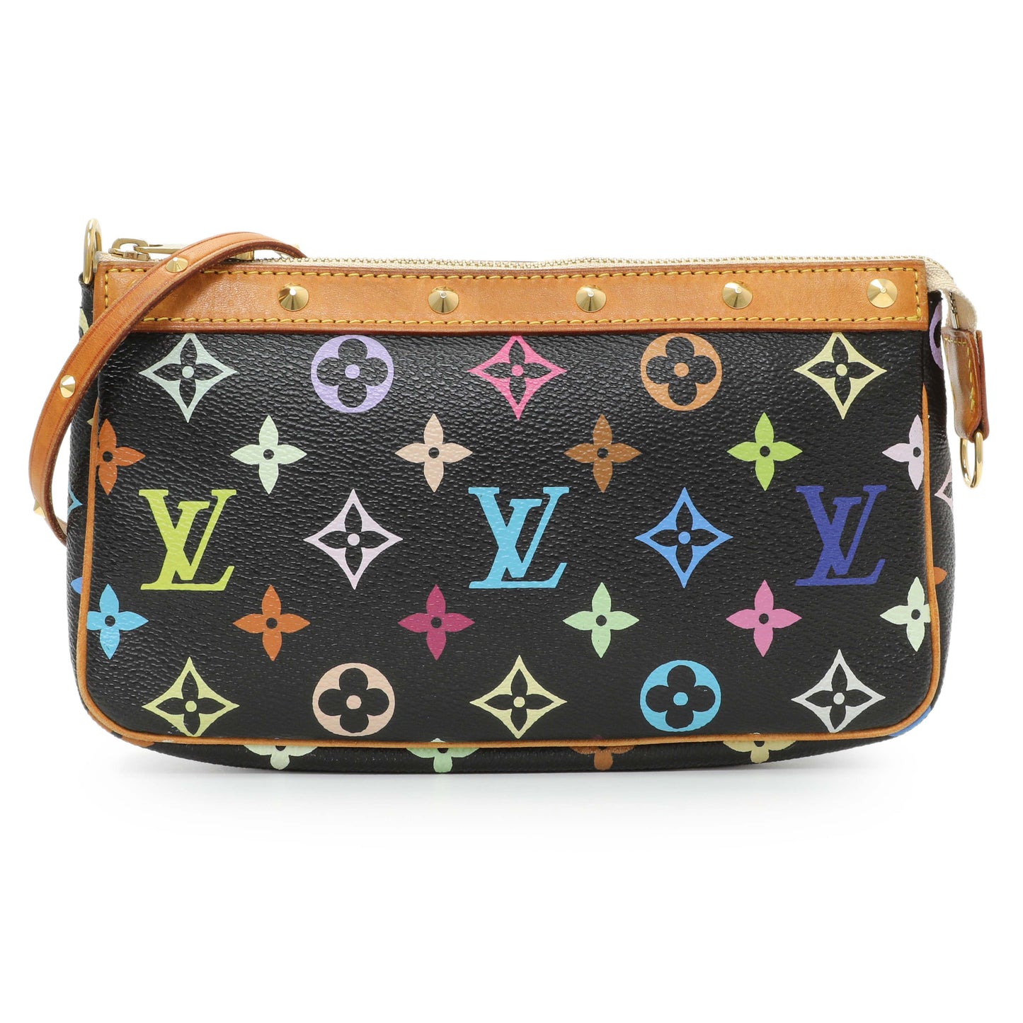 Exclusive Louis Vuitton Monogram Multicolor Pochette Accessories — Front View