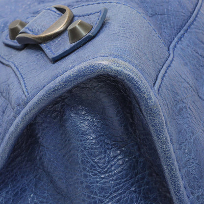 Exclusive Balenciaga Blue Agneau Classic Hardware City — Top View